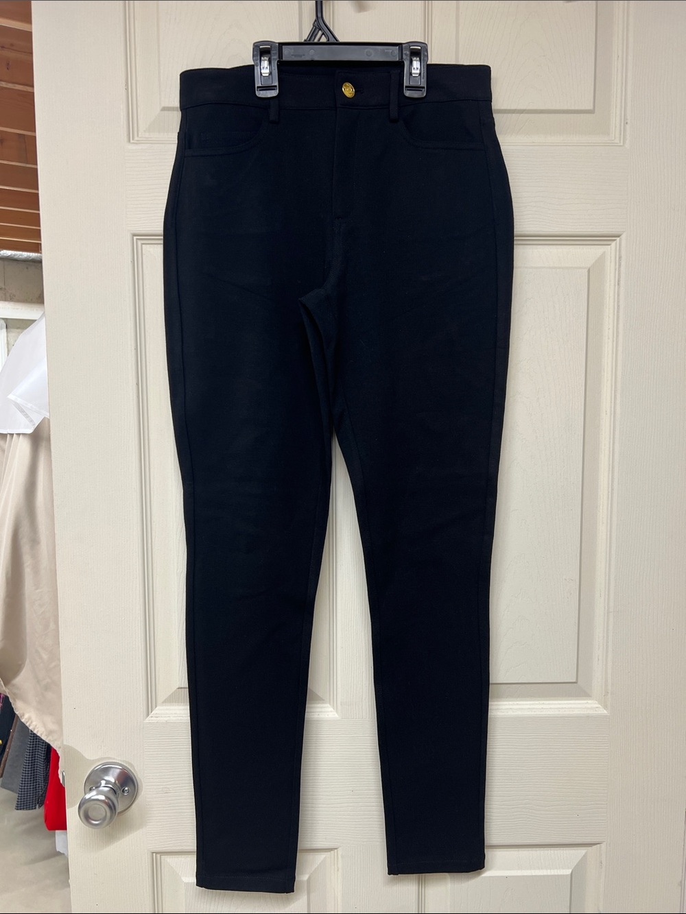 Black High-Rise Skinny Pants